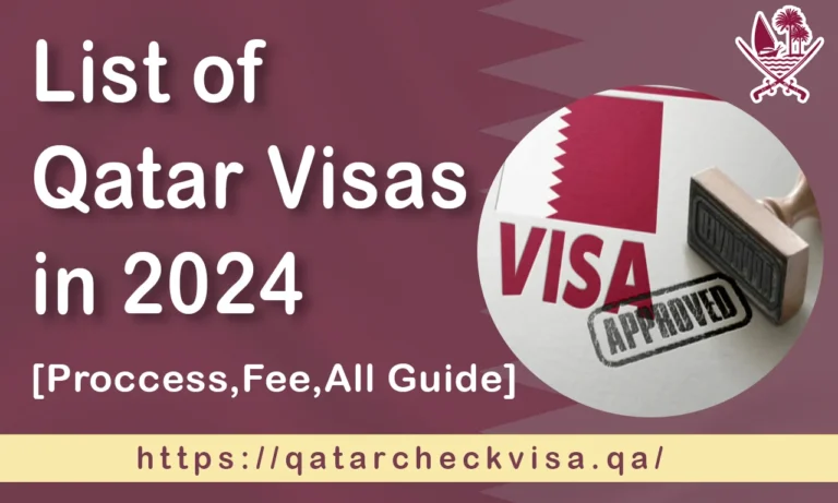 List of Qatar Visas in 2024: Types, Requirements, & Fee 